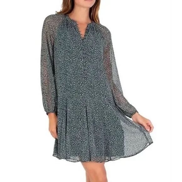 Joie Limited Edition Balloon Sleeve Dress Arctic Animal Spot Size Medium - Picture 1 of 7